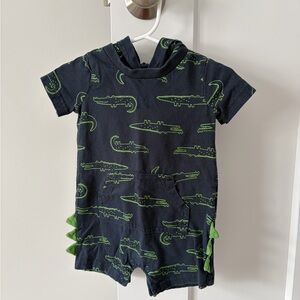 Carters Hooded Dinosaur Jumpsuit